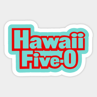 Beach Sun Five o Sticker